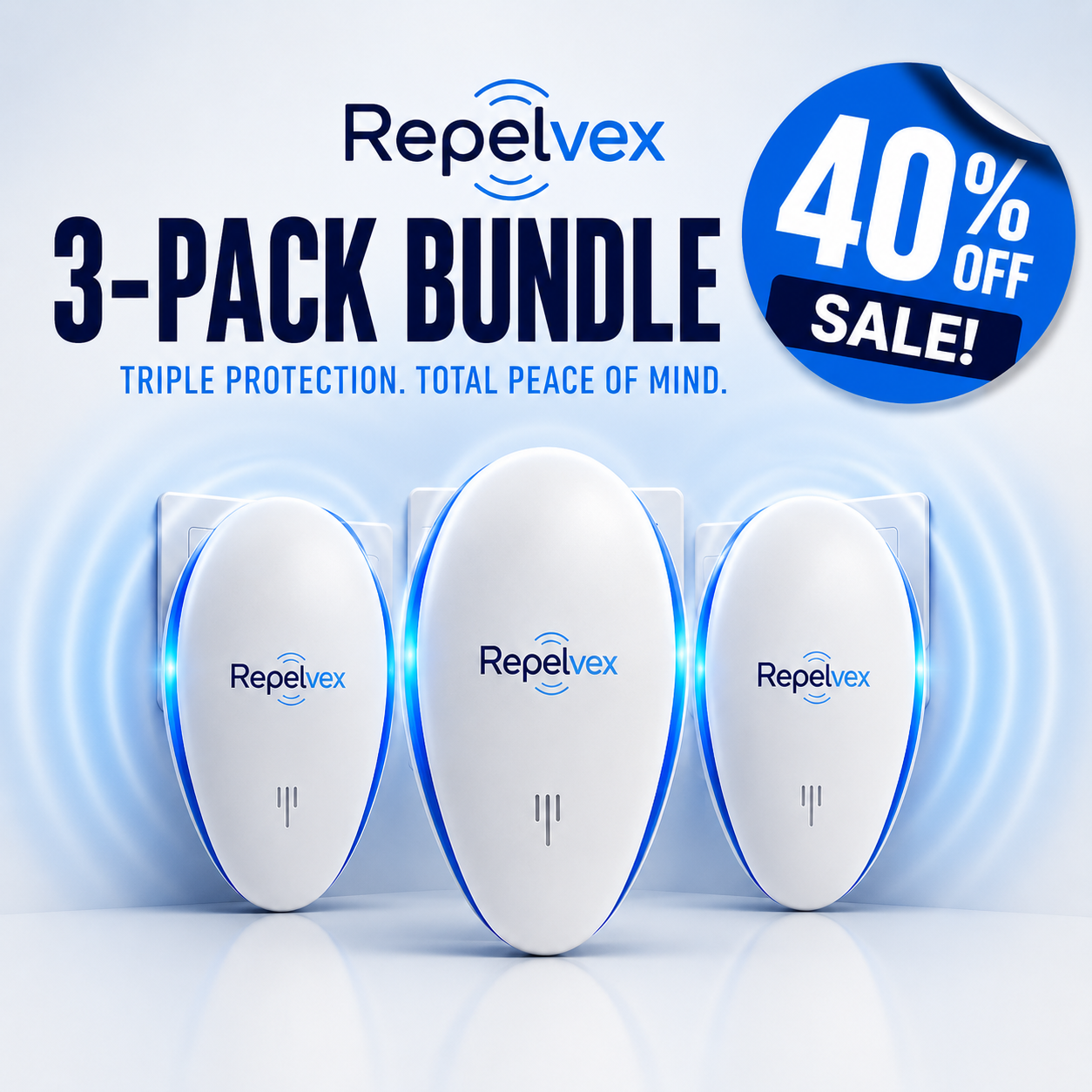Repelvex Ultrasonic Pest Repellent - Limited Time Offer