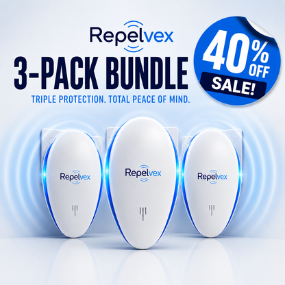Repelvex Ultrasonic Pest Repellent - Limited Time Offer